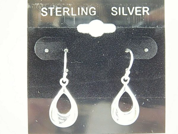 925-Sterling-Silver-Tear-Drop-Shaped-Earrings-JK0158-254522072560