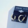 925-Sterling-Silver-Gold-Toned-Mirror-Finish-Hoop-Earrings-LA0760-253656117001-3