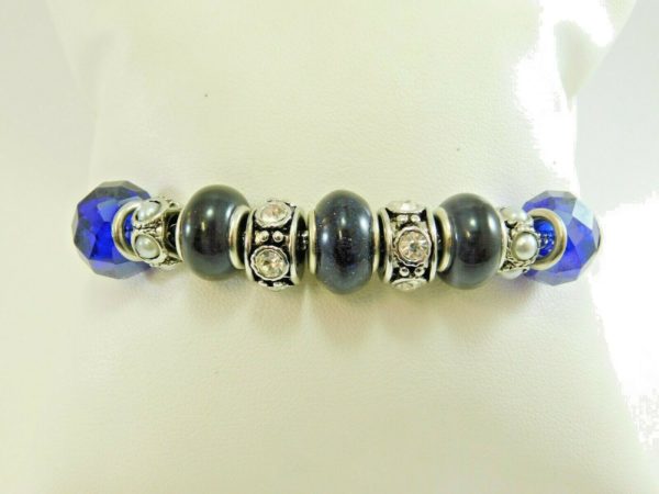 925-Sterling-Silver-Charmed-Life-Charm-Bracelet-w10-Beads-Size-7DG0359-254213117182