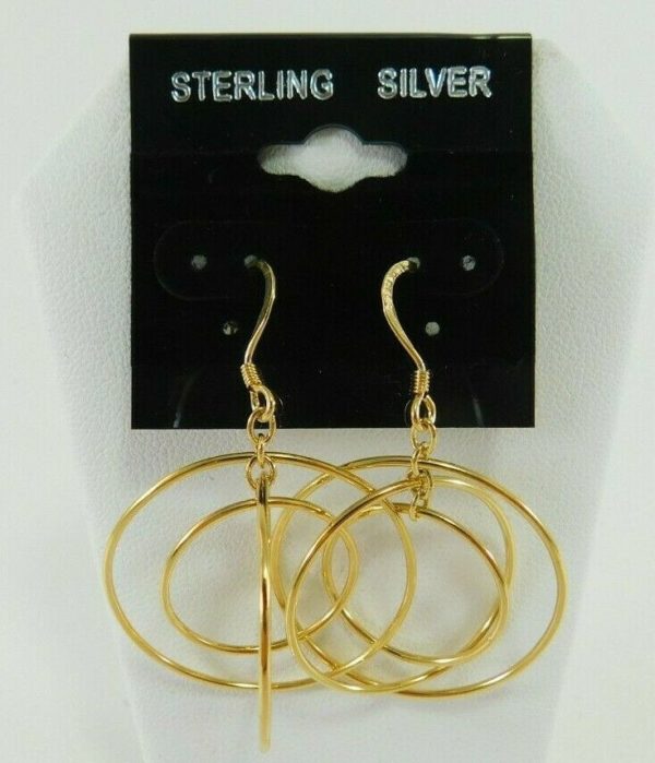 925-Sterling-Silver-Gold-Tone-Chandilier-Circle-Polished-Earrings-JM00103-202657028062