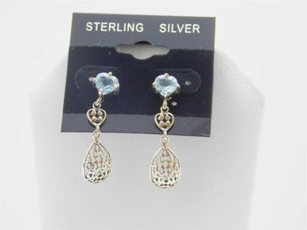 925-Sterling-Silver-Heart-to-Pear-Drop-Dangle-w-Blue-Synthetic-Stone-LA13-202321515602