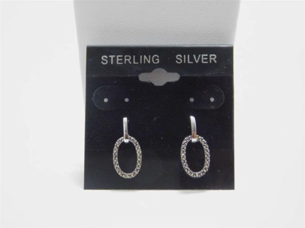 925-Sterling-Silver-Oval-Shaped-Synthetic-Stones-Studded-Earrings-LA6-253645031942