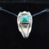 925-Sterling-Silver-Vintage-Turquoise-Princess-Cut-Ring-LA0631-253675524912-2
