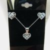 925-Sterling-Silver-3-Stone-Blue-Heart-Earrings-W-Matching-Necklace-JM00214-254431322503