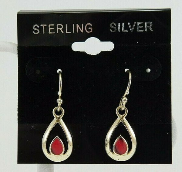 925-Sterling-Silver-Teardrop-Earrings-With-red-stone-in-center-JK0189-202913779643