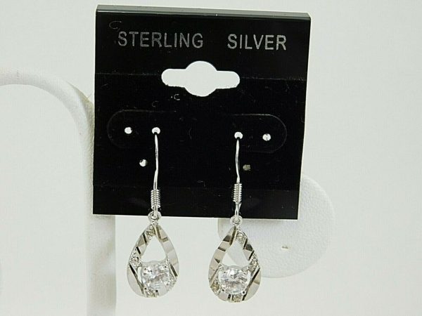 925-Sterling-Silver-Teardrop-Earrings-With-stone-and-accents-JK0197-202913845803