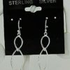 925-Sterling-Silver-Dangling-Intertwined-with-bead-Earrings-JK0164-254522103385