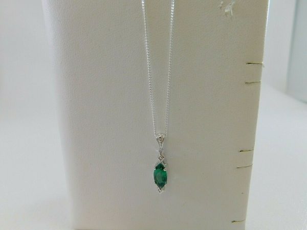 925-Sterling-Silver-Green-Marquise-stone-Pendent-Necklace-JM00241-202828123365