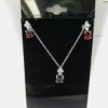 925-Sterling-Silver-Syn-Ruby-Red-Earrings-W-Matching-Necklace-JM00209-202829497366