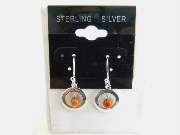 White-Hoop-Dangles-with-Burnt-Orange-ball-Sterling-Silver-Earrings-925-JA1115-202326497187