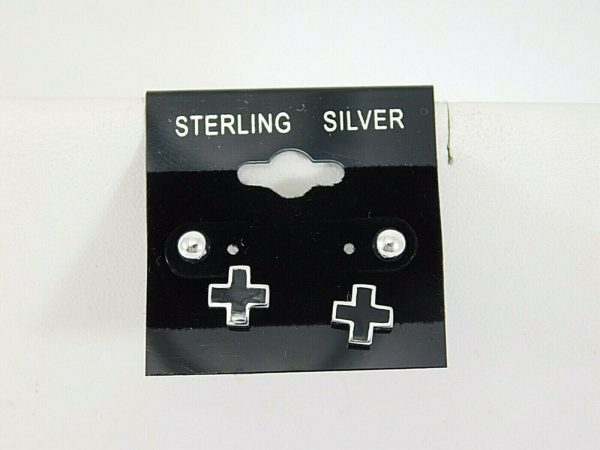 925-Sterling-Silver-Cross-and-round-stud-Earrings-JK0217-202914429179