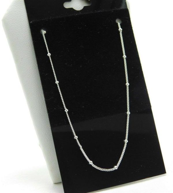 925-Sterling-Silver-Spaced-Out-Beaded-Chain-Necklace-LA0667-253675659369